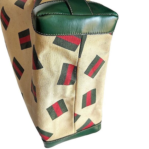 Vintage Gucci Tennis for spring 1989 coated cotton canvas Unisex Drawstring Bag - Picture 11 of 16